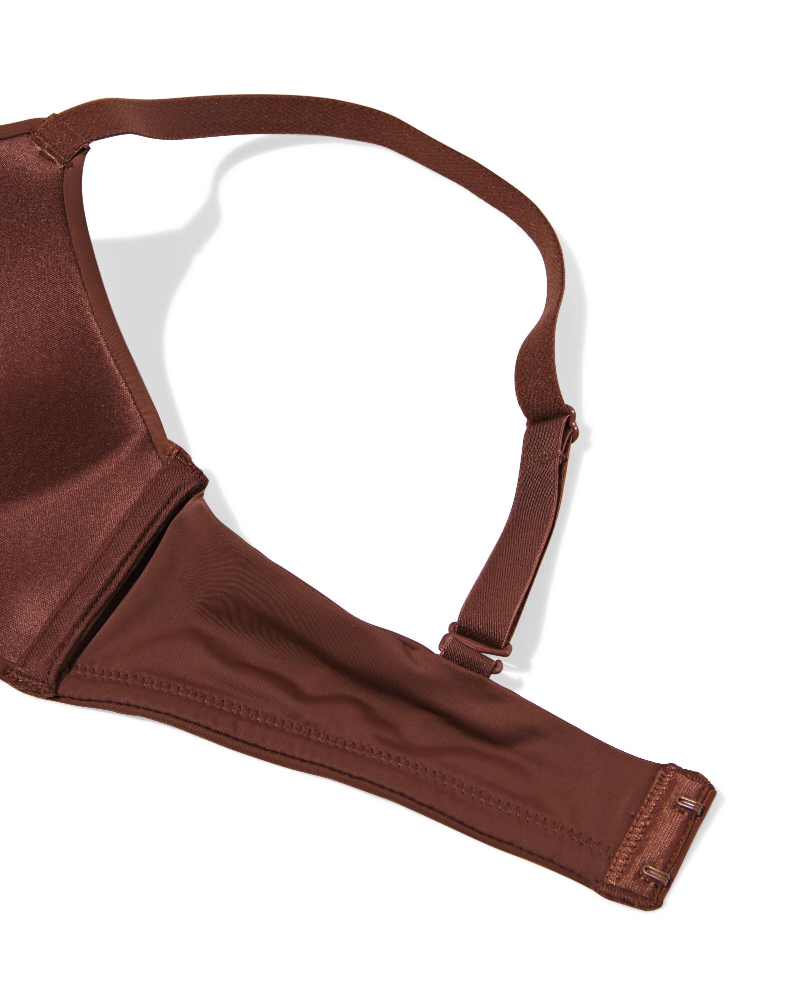 soutien-gorge pr&eacute;form&eacute; sans armatures microfibre recycl&eacute; marron fonc&eacute; 75A - 21800957 - HEMA