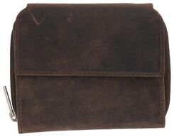 portemonnaie en cuir 9x11 marron - 18120059 - HEMA