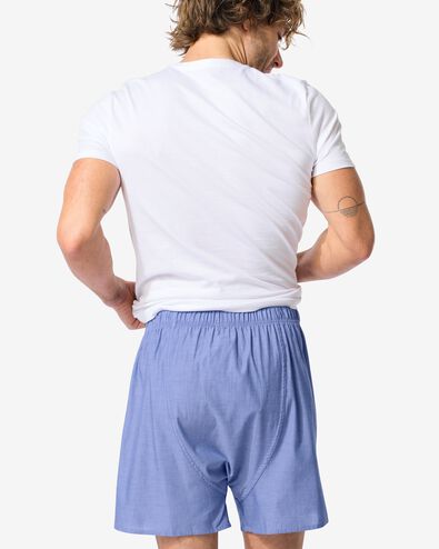 losse herenboxer chambray blauw blauw - 19190420BLUE - HEMA