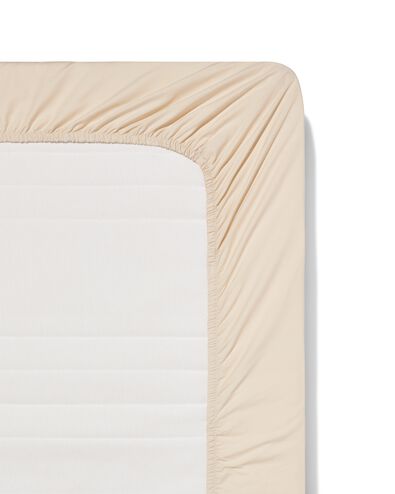 Spannbettlaken 140 &times; 200 cm, Hotel, Baumwolle, Perkal, Beige - 5190231 - HEMA