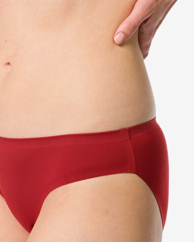Second-Skin-Damenslip aus Mikrofaser dunkelrot - 19641325DARKRED - HEMA