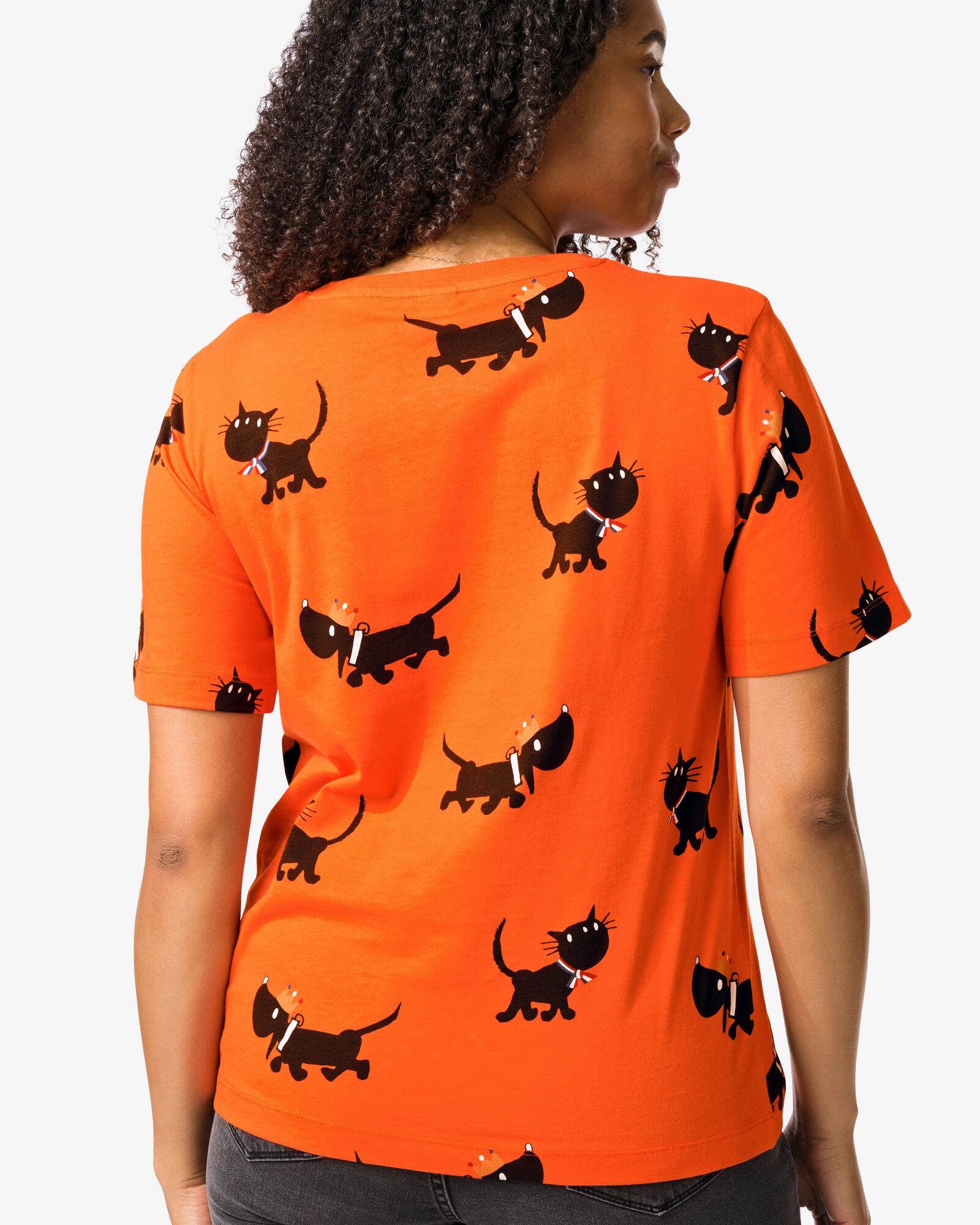 Takkie dames T-shirt jersey Koningsdag oranje oranje - 36208740ORANGE - HEMA