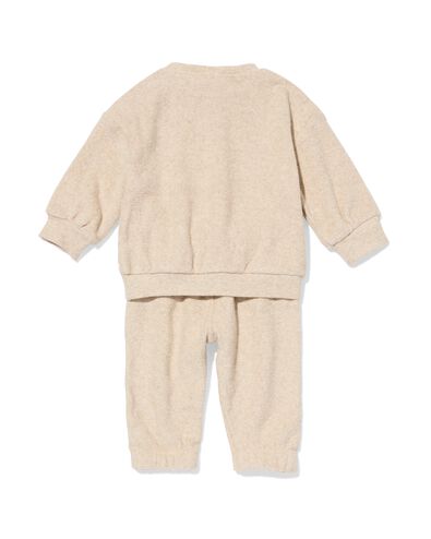 vêtements pour bébé ensemble sweat fleurs sable - 33048270SAND - HEMA