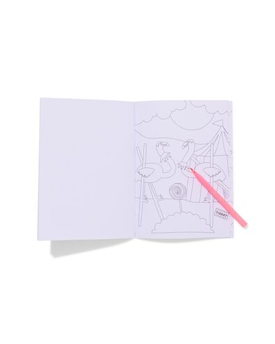 livre de coloriage &agrave; motifs cach&eacute;s 15x21cm cirque - 15900470 - HEMA