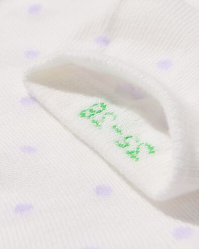 Damen-Kurzsocken, Punkte &ndash; 5 Paar wei&szlig; - 4290420WHITE - HEMA
