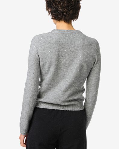 cardigan femme Gia paillettes gris moyen - 36205830MIDGREY - HEMA