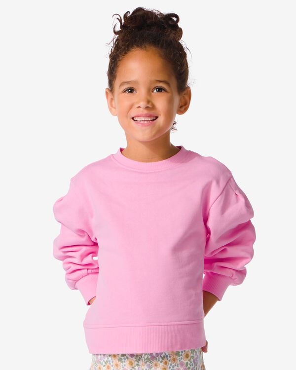 Kinder-Sweatshirt, Ballonärmel hellrosa hellrosa - 30832444LIGHTPINK - HEMA