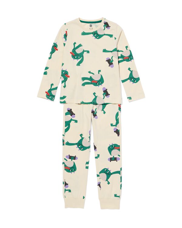 pyjama enfant monstre blanc cass&eacute; blanc cass&eacute; - 23000650OFFWHITE - HEMA