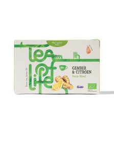 20 sachets de thé gingembre et citron Tea of Life - 17190040 - HEMA