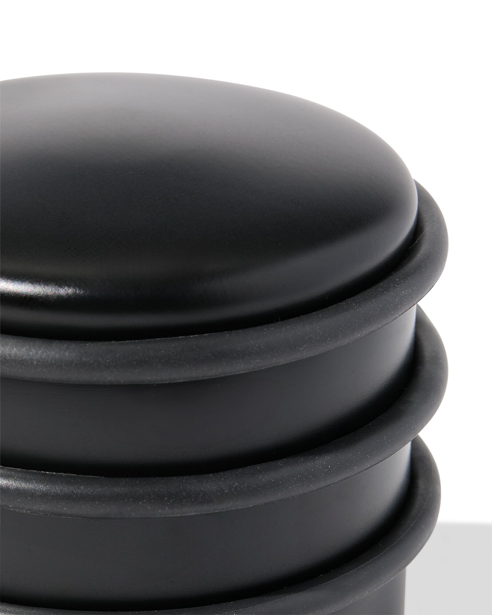 deurstopper 7.5x7.5x8cm metaal zwart - 20500183 - HEMA