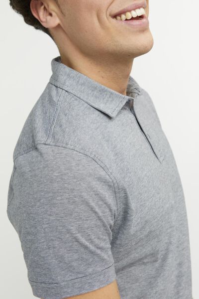polo homme jersey gris - 1000027306 - HEMA