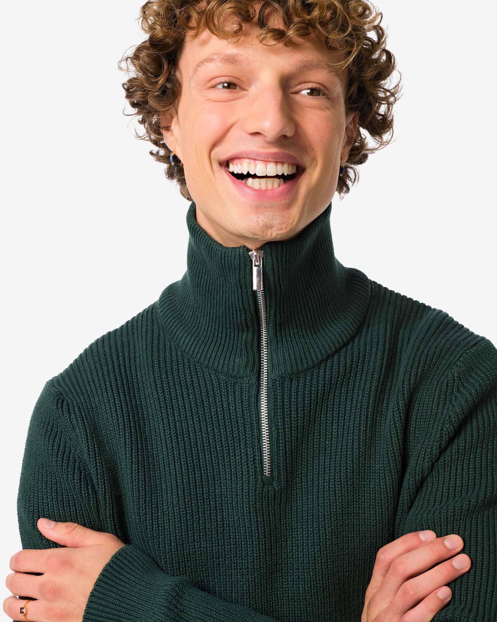 Herrenpullover Webber dunkelgr&uuml;n dunkelgr&uuml;n - 2170120DARKGREEN - HEMA