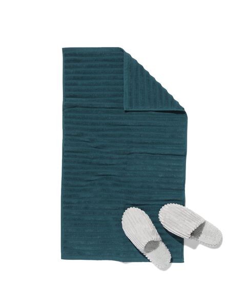 tapis de bain côtelé vert profond 50x85 - 5210022 - HEMA