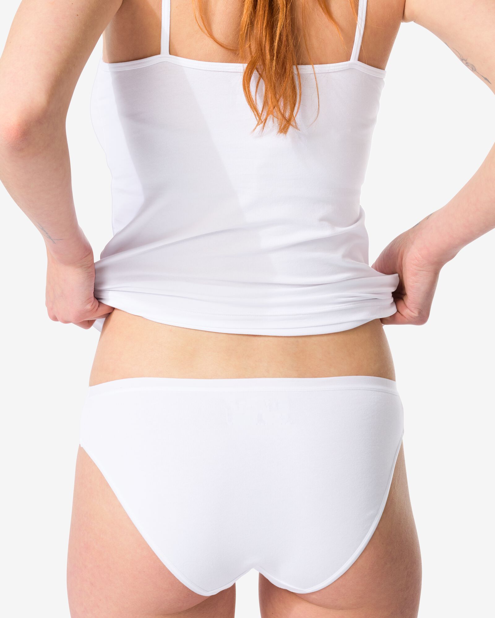 damesslip perfect comfort katoen  wit - 19641245WHITE - HEMA