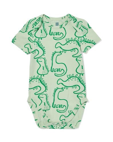 body en coton extensible dino vert vert - 33387240GREEN - HEMA