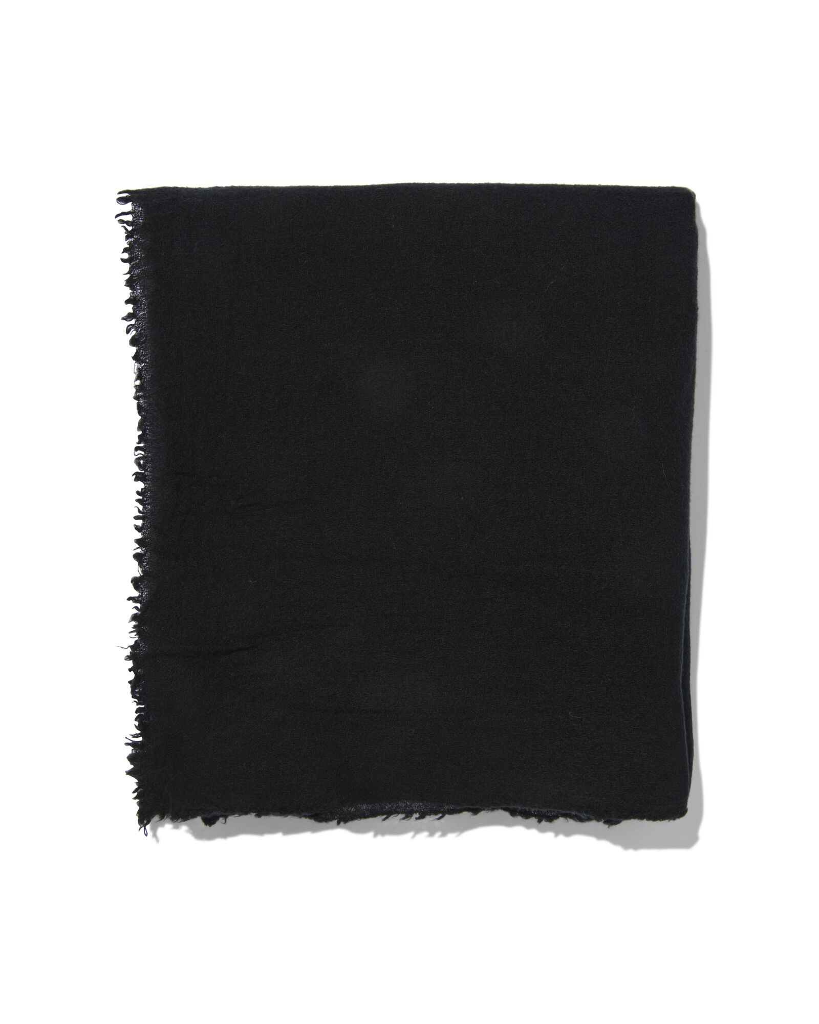dames sjaal met wol 200x60 zwart - 1790025 - HEMA