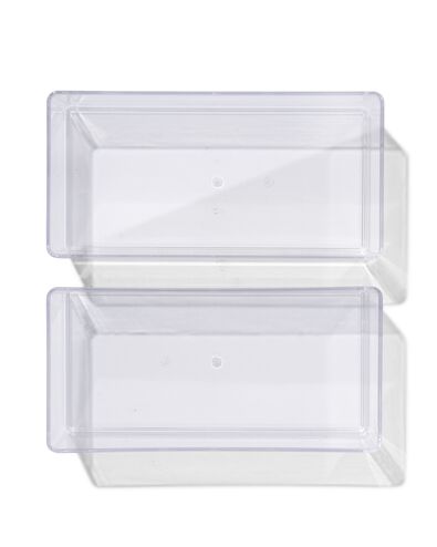 bakje transparant S - 2 stuks - 39822140 - HEMA