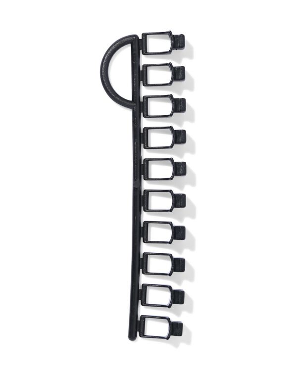 patins pour rails en U noir - 10 pi&egrave;ces - 7502011 - HEMA