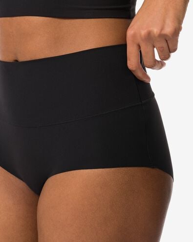 slip taille haute femme lissant noir - 19650303BLACK - HEMA