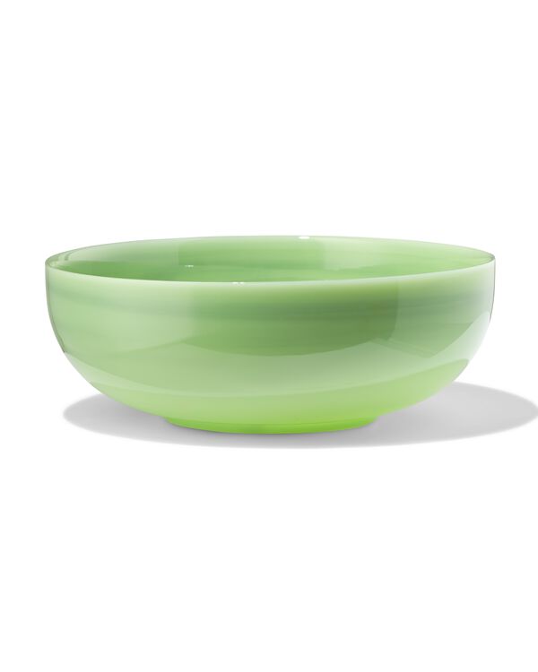 saladier ⌀23x9cm verre effet marbre vert - 9650391 - HEMA