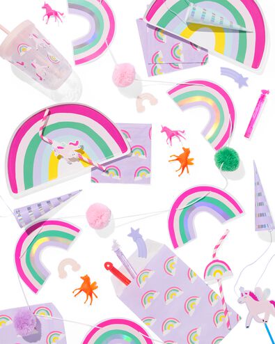 papieren slinger regenboog 2,5 mtr - 14250154 - HEMA