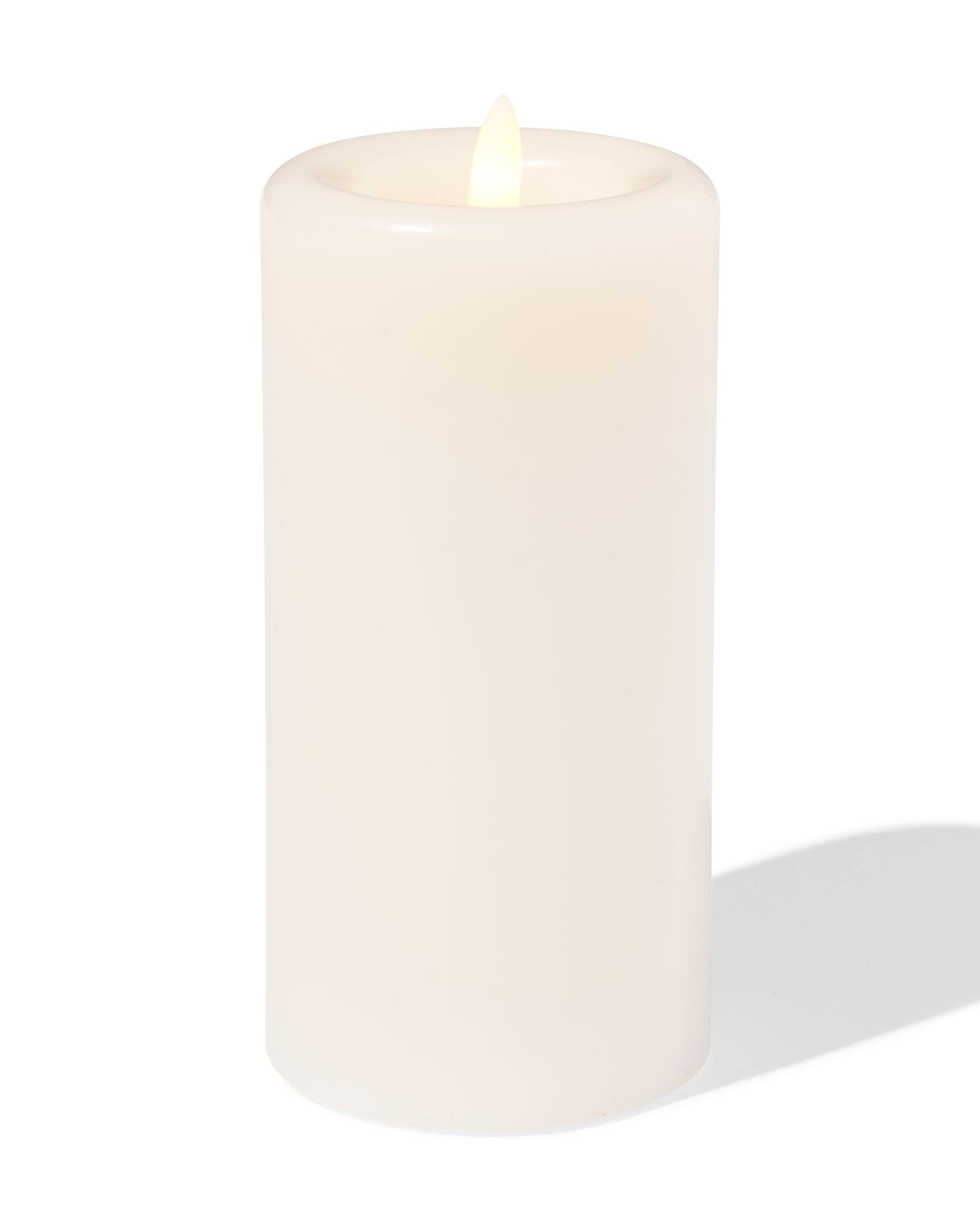 Bougie LED ⌀7,5x15cm ivoire - 13550141 - HEMA