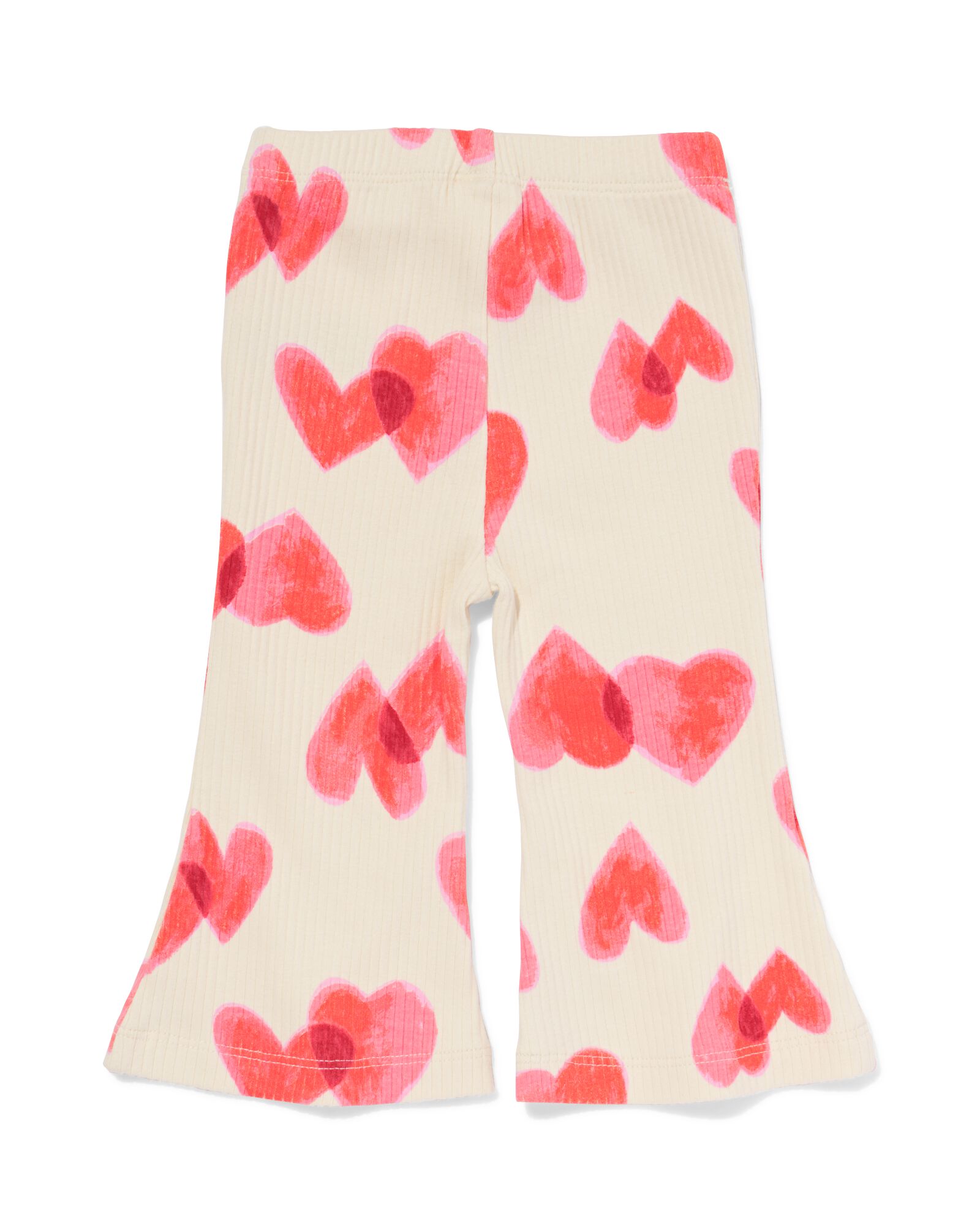Ausgestellte Baby-Leggings mit Herzchen ecru - 33042570ECRU - HEMA