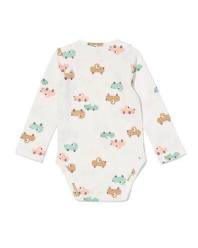 body coton bio extensible gaufr&eacute; avec voitures blanc cass&eacute; - 33311530OFFWHITE - HEMA