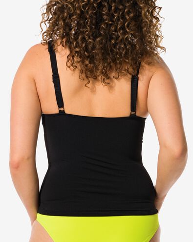 dames tankinitop control zwart zwart - 1000031086 - HEMA