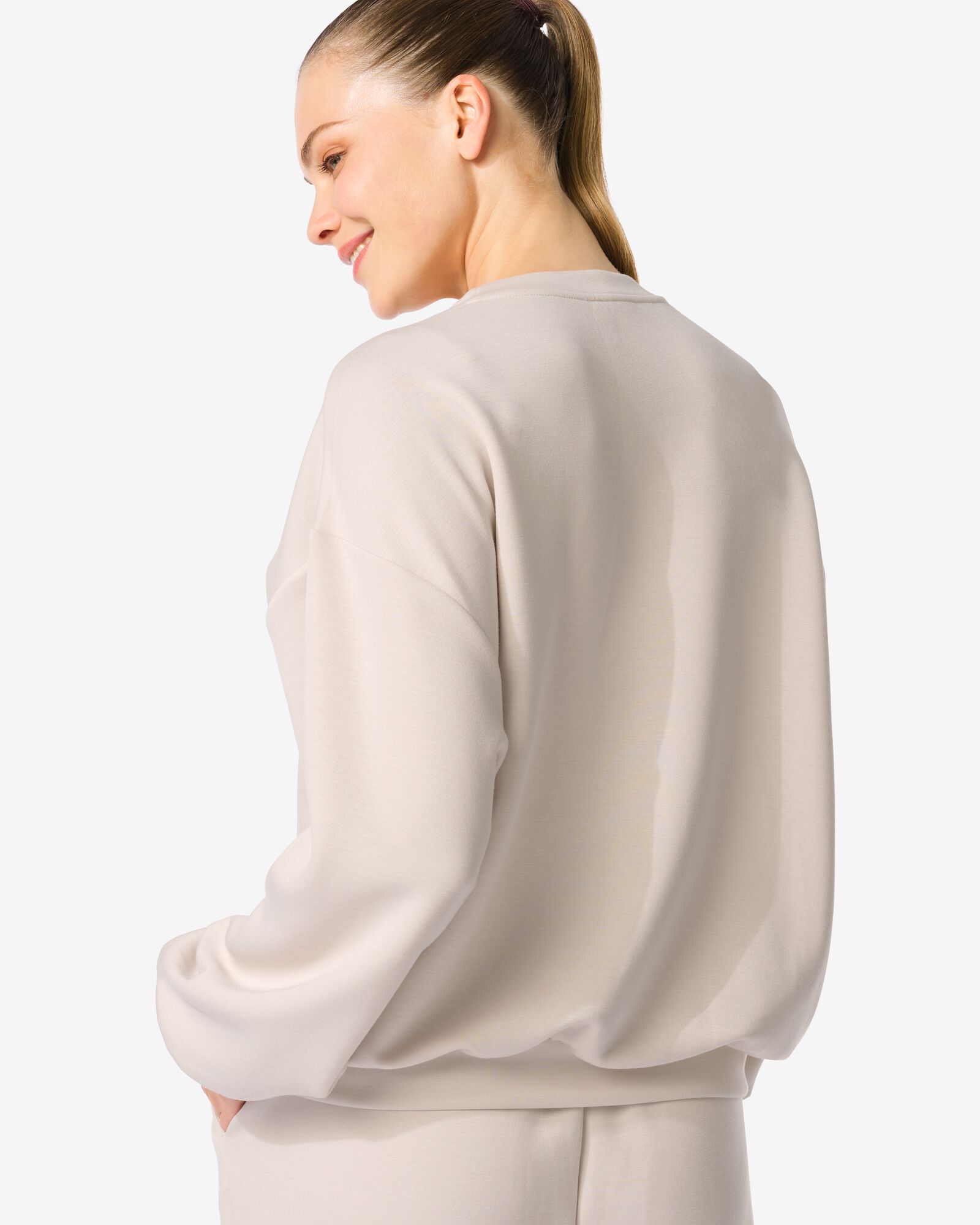 dames lounge trui creme creme - 36050156CREAM - HEMA