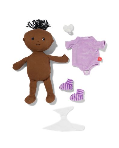 Poup&eacute;e doudou lilas - 15100604 - HEMA