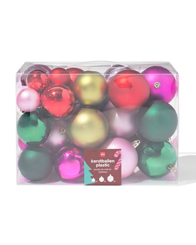 ensemble boules de No&euml;l multi - 44 pi&egrave;ces - 25100180 - HEMA