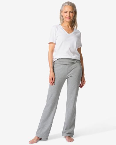 Damen-Yogahose graumeliert graumeliert - 36040053GREYMELANGE - HEMA