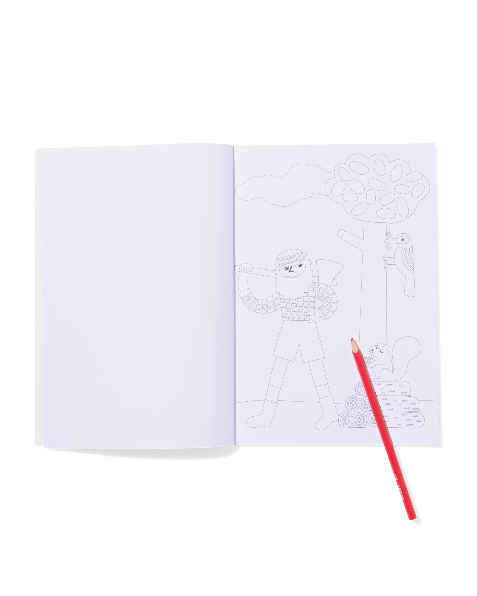 livre de coloriage A4 animaux de la for&ecirc;t - 15900289 - HEMA