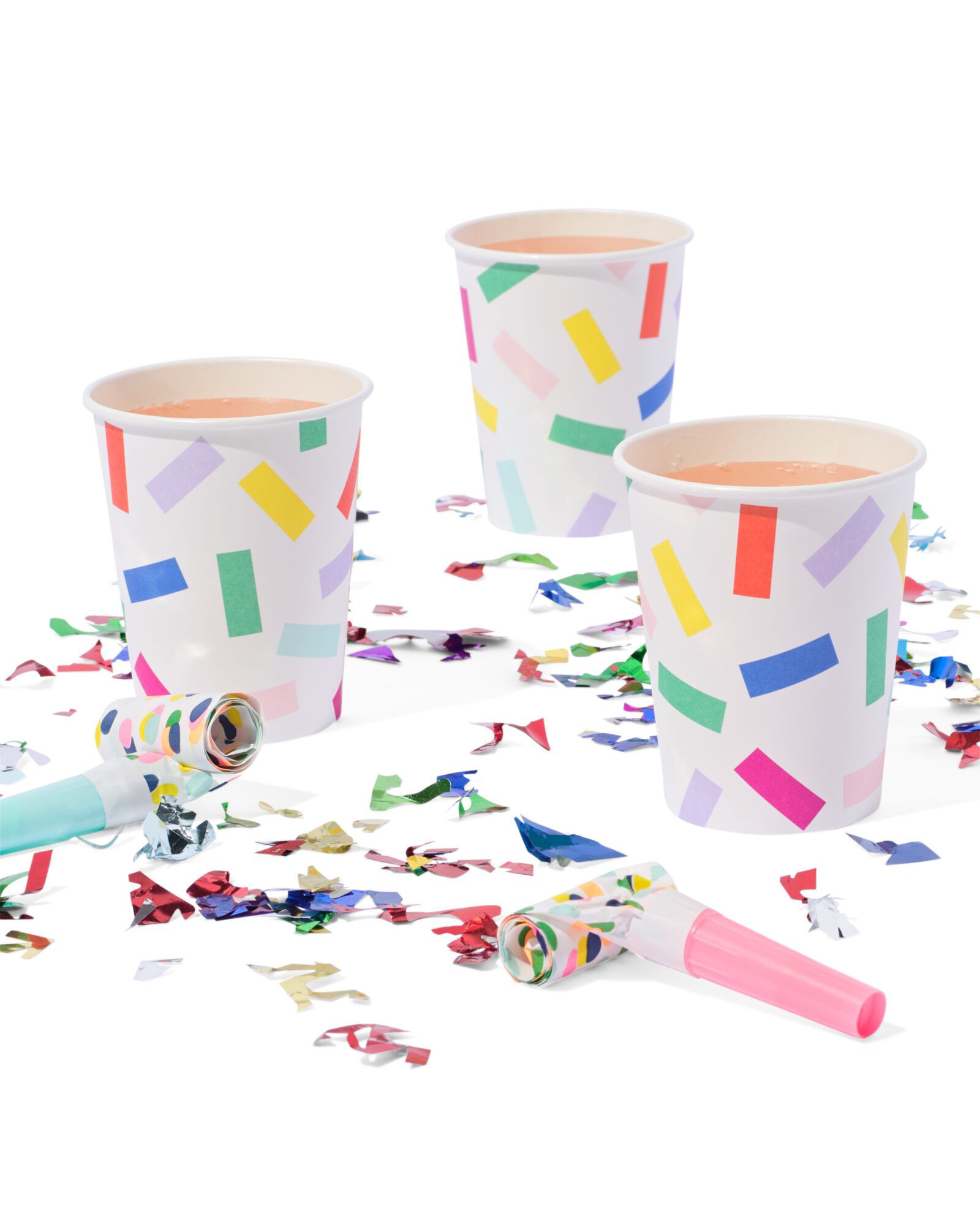 Becher Konfetti 8 St&uuml;ck - 14250057 - HEMA