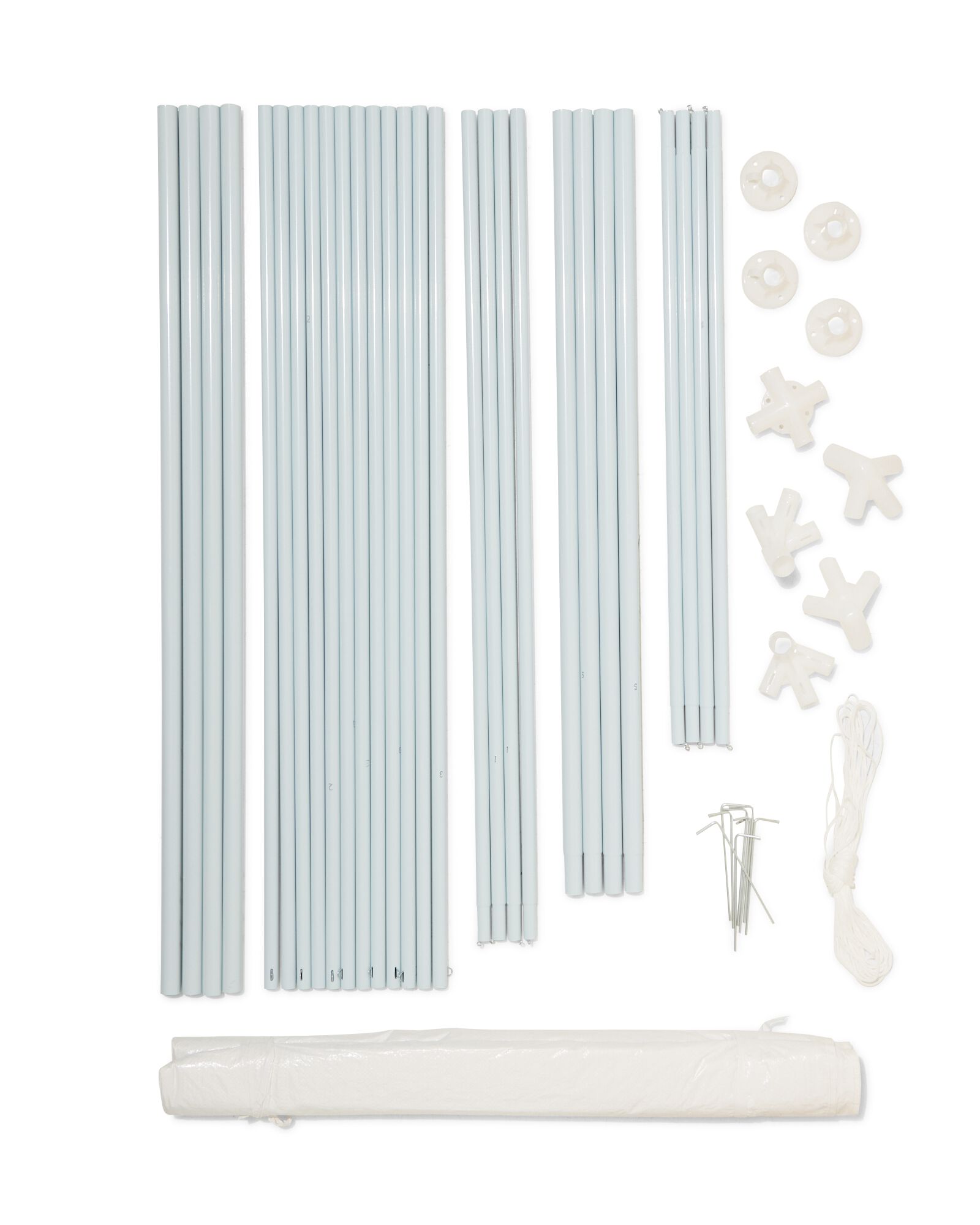 tonnelle blanche 3x3x2.5 - 41811114 - HEMA