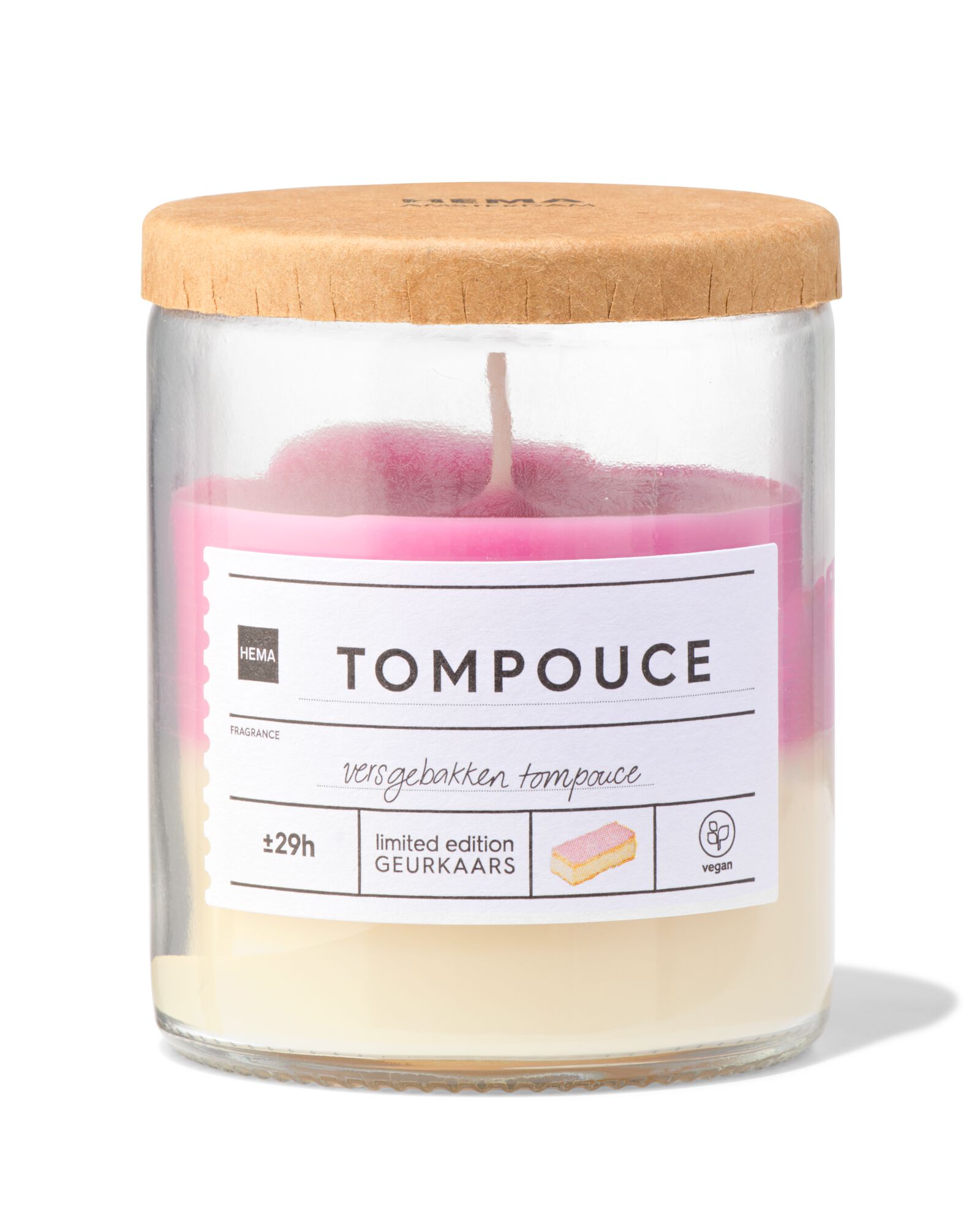 geurkaars in glas tompouce - 13540003 - HEMA