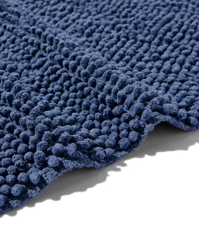 tapis de bain 50x85 chenille bleu acier - 5210202 - HEMA