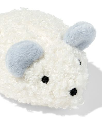 kattenspeeltje 9cm opwindmuis wit/blauw - 61100342 - HEMA