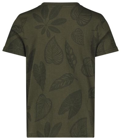 kinder t-shirts rhino/bladeren - 2 stuks grijsmelange - 1000027159 - HEMA