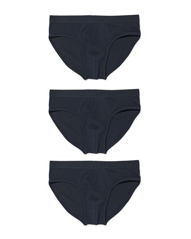 3er-Pack Herren-Slips blau blau - 1000010352 - HEMA