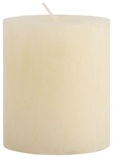 bougie rustique 7 x 8 cm ivoire 7 x 8 - 13503154 - HEMA