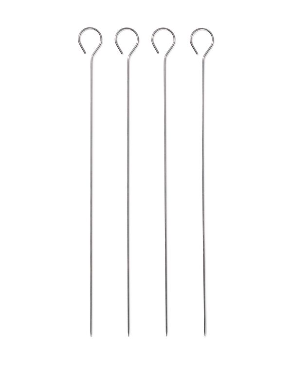 barbecue spiezen rvs 30cm - 4 stuks - 41820377 - HEMA