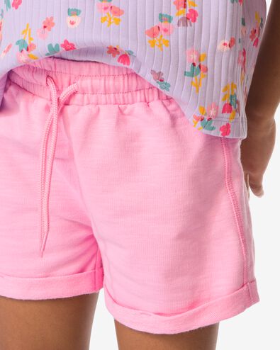 sweatshorts enfant coupe confortable rose rose - 30846306PINK - HEMA