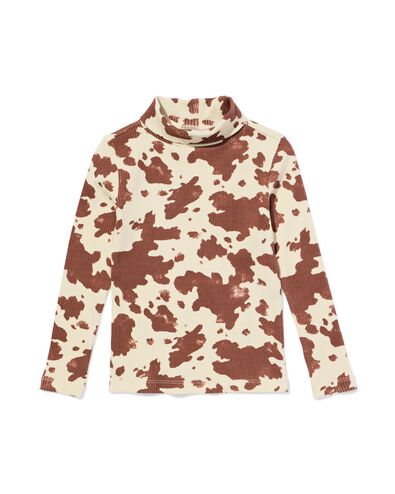 Kinder-T-Shirt, gerippt, mit Tupfen ecru ecru - 30826612ECRU - HEMA