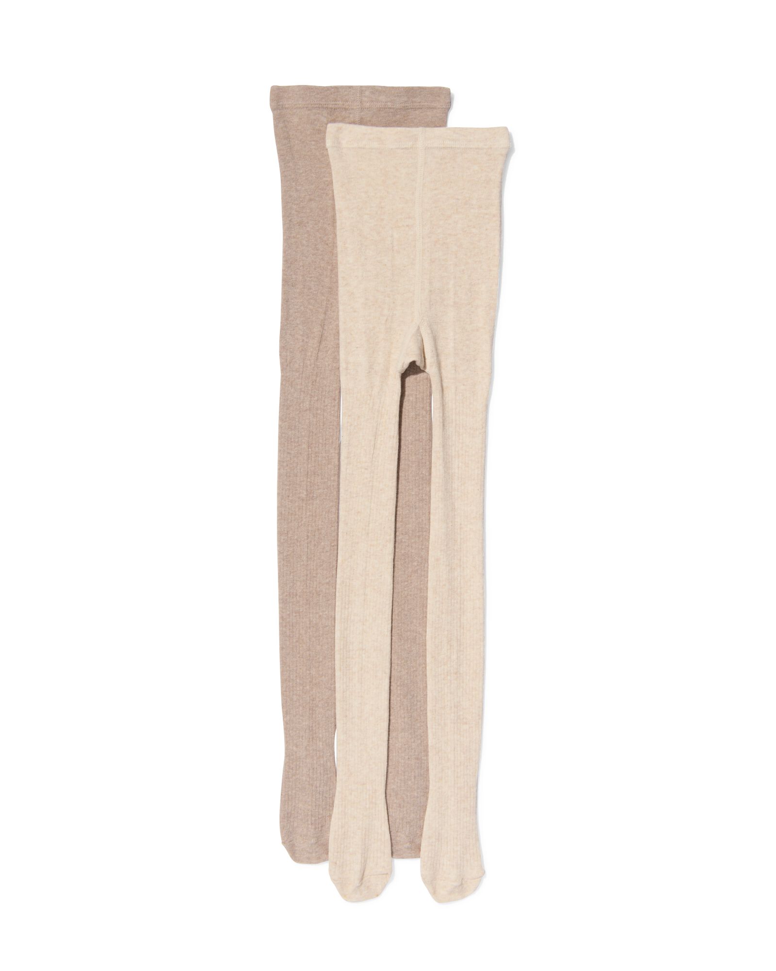 collants enfant c&ocirc;tel&eacute;s - 2 pi&egrave;ces marron clair - 4310620LIGHTBROWN - HEMA