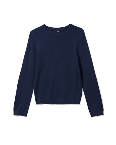pull femme lilas  bleu fonc&eacute; - 36204780DARKBLUE - HEMA