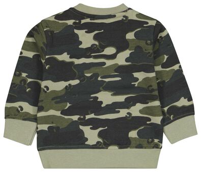 babysweater camouflage groen - 1000024424 - HEMA