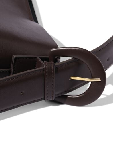 sac fourre-tout en cuir camel - 18760003 - HEMA