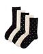 dames sokken met katoen - 5 paar zwart zwart - 4270405BLACK - HEMA